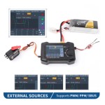 Wholesale ToolkitRC ST8 8CH 100W 2A 2.4 TFT 7-28V 8-Channel Integrated Tester 4 Independent Interface PWM/PPM/SBUS Signal Test